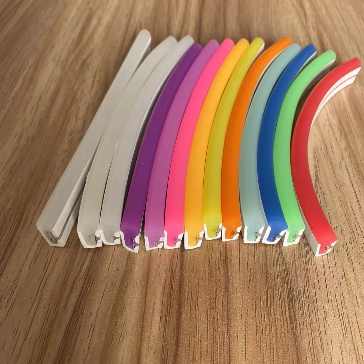 Corda flexível de silicone de 1cm com corte dc12v, 6mm, 8mm, ip67, led neon