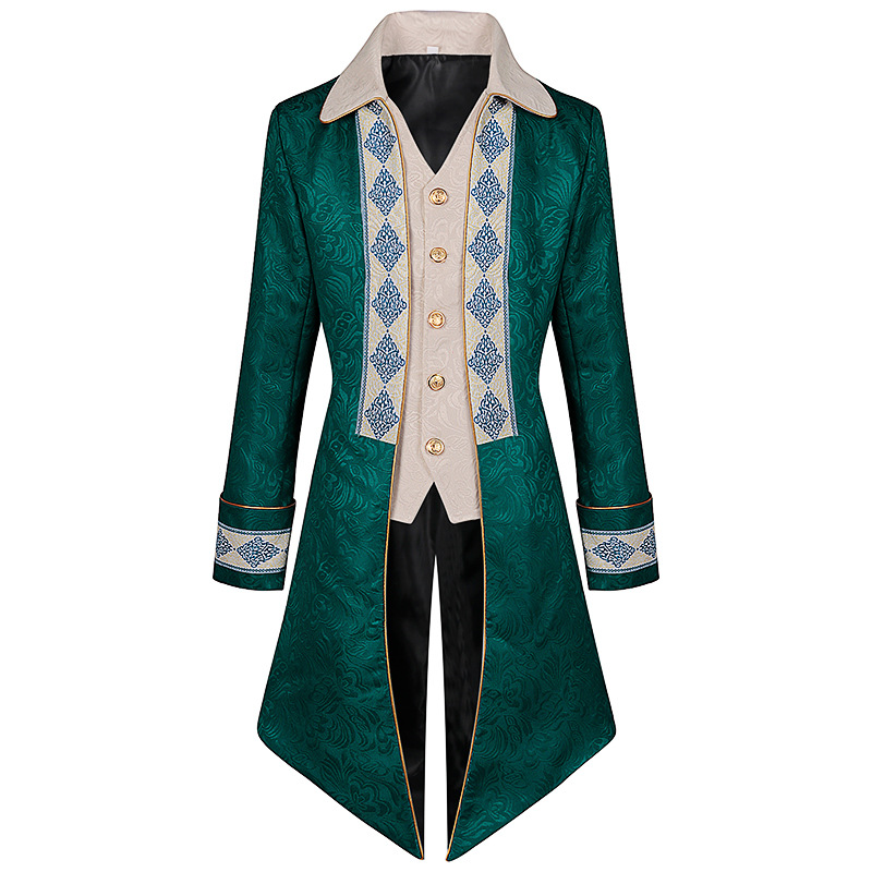 Medieval Green Renaissance Cosplay Costume Pirate Men Steampunk Tailcoat  Halloween Carnival Dress up Party| Alibaba.com