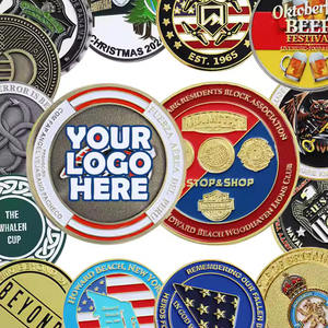 شعار مخصص تحدي عملة مخملية صندوق هدايا تذكارية مع تقنية الحديد المطلي لينة المينا سبائك الزنك عملة مخصصة - Product Image 2