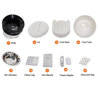 Dispensador de Comida para Perros Inteligente con Temporizador, Conexión WiFi, Control por Aplicación Móvil, Comedero Automático para Mascotas con Cámara, Plástico Sólido Resistente al Agua