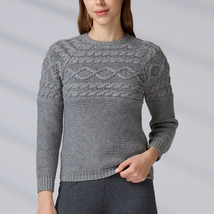 Pullover <b>Sweater</b> Manufacturer Custom Logo Cable Knit Long Sleeve Crew Neck Jumpers <b>Sweater</b> - Product Image 4