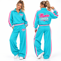 Ensemble de survêtement personnalisé pour femmes, idéal pour les équipes de cheerleading et de danse, sweat-shirt et pantalon personnalisés