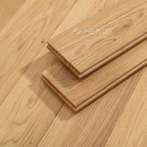Suelo de Madera de Roble <span class=keywords><strong>Blanco</strong></span> Europeo para Sala de Estar, Diseño de Grano Montañoso, Longitud Aleatoria Escalonada - Product Image 2