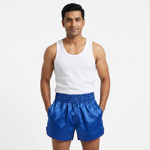 Pantalones Cortos de Muay Thai de Poliéster Ligero de Alta Calidad con Logotipo Personalizado para Entrenamiento de MMA para Adultos en el Gimnasio, Último Diseño, Precio al por Mayor - Product Image 1
