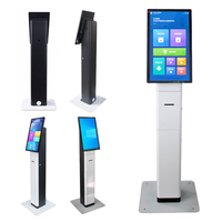 Terminal de commande et de paiement avec écran LCD de 15,6 pouces, kiosque en libre-service avec lecteur de QR code/lecteur de reçus pour restaurant de restauration rapide