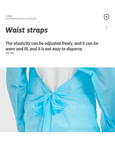 <span class=keywords><strong>Cpe</strong></span> Manteau Robe Jetable <span class=keywords><strong>Cpe</strong></span> Isolation Robe Médical Jetable Hôpital <span class=keywords><strong>Cpe</strong></span> Robe Ce Taille Personnalisée - Product Image 3