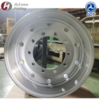 Produsen Roda Truk 22.5-11.75 385/55R 22.5 10 Lubang Velg Truk Baja Tugas Berat