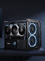 Boîtier de tour complet Mini-ITX pour jeux MOD avec refroidissement par eau modulaire en aluminium CNC entièrement ouvert pour DEFENDER 02