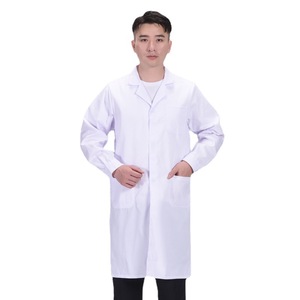 Manteau de laboratoire unisexe XL blanc épais vêtements de docteur pour l'hôpital salon de beauté usine alimentaire OEM tissé uniformes de laboratoire - Product Image 3