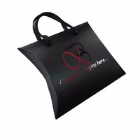 Boîte à oreiller en papier personnalisée pour les extensions et les mèches de perruques, sacs d'emballage pour perruques, boîte en papier en forme d'oreiller