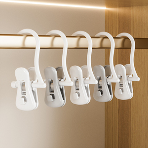 Single Sticky Hooks Folding <strong>Pant</strong> Clip180&deg; Rotatable Rails Temporary Wall <strong>Hangers</strong> for Hanging Trousers Bathroom Bedroom Storage - Product Image 5