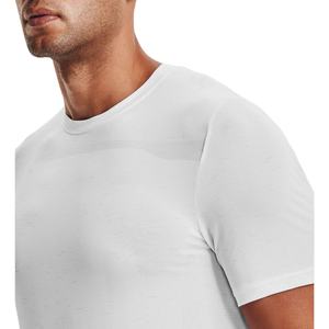 Men's <b>White</b> Seamless <b>T</b> <b>Shirt</b>, Stretchable Short Sleeve <b>T</b>-<b>Shirt</b> for Men, High Quality <b>T</b>-<b>Shirts</b> for Men Casual Wear - Product Image 5
