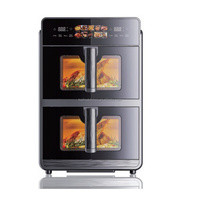 Friteuse à air sans huile Cecofry DuoLevel 12000 12L à double panier 2900W avec fonction synchronisation et 10 programmes, friteuse à air double compartiment