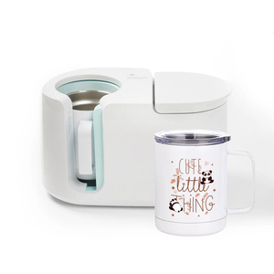 PYD Life – Tasse de voyage isotherme vierge de 10 oz pour sublimation, avec poignée et couvercle, pour impression personnalisée par presse à chaud – Vente en gros - Product Image 6
