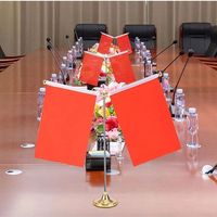 Drapeau de bureau national personnalisé avec certificat CE, petit mini drapeau de table américain avec support