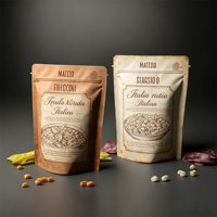Sachets Doypack Personnalisés Imprimés Flexo pour Chips de Pommes de Terre, Chips de Bananes et Snacks à la Noix de Coco, avec Fermeture Éclair Anti-Humidité pour Emballage Alimentaire