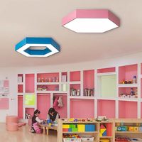 Lustre LED créatif en fer pour chambre d'enfant (garçons et filles), salle de danse, éclairage haute luminosité