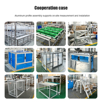 Usine personnalisée Europe 2020 2040 4040 4080 8020 Profils d'extrusion en aluminium anodisé à fente en T industriel pour la coupe en flexion