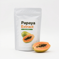 Extrait de papaye en poudre de qualité alimentaire, fourni par l'usine