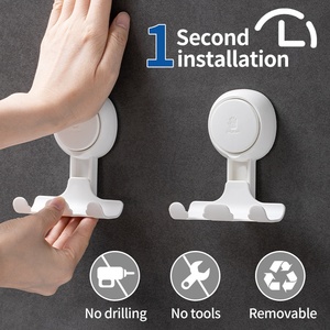 Tùy Chỉnh 5Kg Tải Đa Chức Năng Tắm Treo Tường Hút Cup Móc Mạnh Mẽ Nhựa Chân Không Cho Nhà Bếp Phòng Khách Nhà Để Xe - Product Image 4
