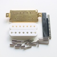 Kits de micros pour guitare basse 7 cordes en céramique DIY avec bobines en plastique ABS et plaques de base en laiton pour HPK73 Durable