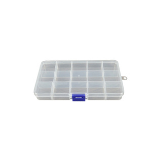 Rectangular Pp Plastic <b>Storage</b> <b>Box</b> 15 Detachable Compartments For Jewelry Earrings Buttons Hardware Components Packaging - Product Image 5