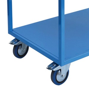 Chariot de stockage en treillis métallique robuste avec chariot de transport pliable à couvercle pour la logistique de fret - Product Image 2