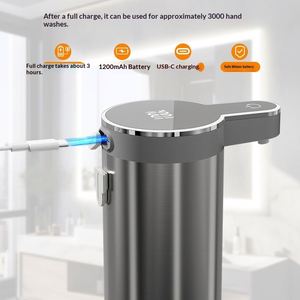 Ready Stock New ST01 Portable Disposable Automatic <b>Sensor</b> Foam Hand Sanitizer Dispenser Lithium <b>Battery</b> Stainless Steel - Product Image 3