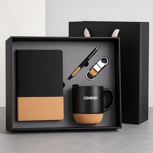 Eco-Friendly Wood Business Souvenirs <b>Keychain</b> Notebook with Pen for <b>Personalized</b> Father's Day Promotional Corporate Gift Box Set - Product Image 1