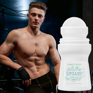 Déodorant Roll-On Flora Ruby Agrumes & Menthe 48H Longue Durée Pour Hommes 50mL - Product Image 1