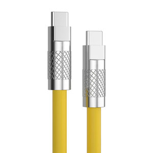 Venta al por mayor de fábrica para teléfono Samsung PD 3,1 120W 240W 6A 5A Cargador rápido <span class=keywords><strong>E</strong></span>-mark USB <span class=keywords><strong>C</strong></span> Tipo <span class=keywords><strong>C</strong></span> a USB <span class=keywords><strong>C</strong></span> Cable de datos de silicona USB - Product Image 2