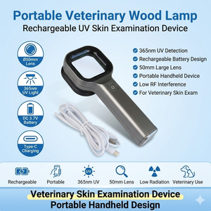Strumento Veterinario Multifunzionale per l'Analisi della Pelle di Gatti e Animali Domestici, Attrezzatura Diagnostica Sostenibile per Funghi Urinari - Product Image 2