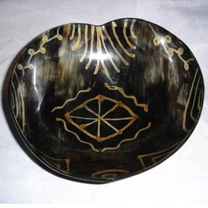 Ensemble de bols de service en corne naturelle de marque de haute qualité bols de rasage polis fabriqués à la main pour l'Inde inspirée du carton emballé à la maison - Product Image 3