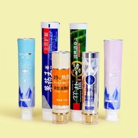 Tubes de dentifrice portables en aluminium-plastique à visser avec bouchon 12,7-35 mm, vente en gros, marque privée, logo personnalisé, impression UV