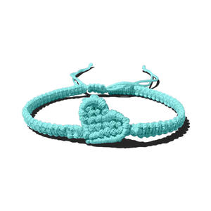 Pulseras de corazón tejidas a mano de cuerda ajustable, regalo de San Valentín, pulseras de corazón trenzadas anudadas para mamá, hermana, novias - Product Image 4
