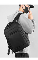 Sac à dos unisexe Oxford Street Fashion pour étudiants et navetteurs, léger, grande capacité 36-55L, étanche avec port USB
