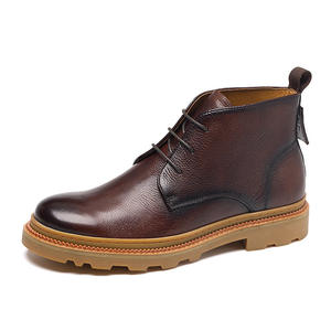 Mychonly, nuevo diseño, calidad de moda, botas <span class=keywords><strong>Chelsea</strong></span> para hombre, zapatos de cuero para el desierto para hombre - Product Image 3