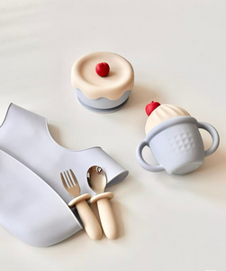 ชุดจานชามซิลิโคนสำหรับเด็กหัดเดินชุดรับประทานอาหาร - Product Image 3