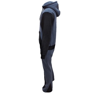 Sweat à capuche patchwork personnalisé pour hommes ensemble de jogging surdimensionné XL Streetwear décontracté sport survêtement coupe ample pour la salle de sport couleur hiver - Product Image 3