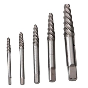 Spiral Flute Screw Extractor Set 5pc Drill Bits 5pc Metric Industrial Grade Damaged Screw Removal Tool Kit - Product Image 4