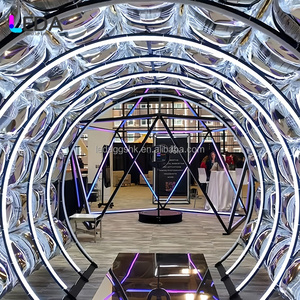 Arco de Entrada LEDA Moderno y Personalizado de Acero Inoxidable con Iluminación LED para Bodas, Eventos y Fiestas - Product Image 2