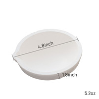 Crucible de fusion Auble en quartz blanc, forme arrondie, durable, 100g/250g/500g/1000g/1500g/2500g, pour l'argent et l'or