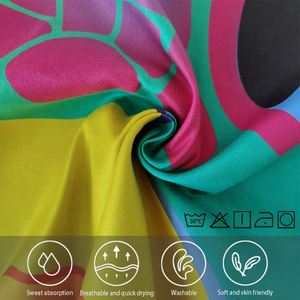 Serviette de plage en microfibre ronde, séchage rapide, sans sable, avec logo et sac personnalisés, vente en gros - Product Image 4