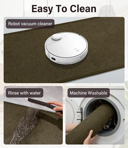 Tapis de sol de salle de bain antidérapant, doux, absorbant, séchage rapide, épais, en mousse à mémoire de forme, lavable en machine - Product Image 3