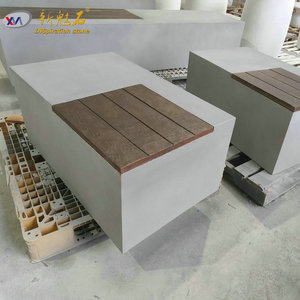 Nuevos Materiales de Construcción en Piedra, Taburete Redondo de Hormigón XMS006, Alto Rendimiento, Resistente a la Corrosión, para Paisajismo Municipal - Product Image 2