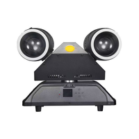 QSE LED Projecteur de scène à faisceau mobile à double tête 4x80W RGBW, design 'Golden Cudgel', DMX512/activation sonore, IP20