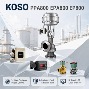 KOSO OEM Electro Neumático Inteligente PPA800 EPA800 EP800 4-20mA IP66 para Petróleo y Gas, de Acción Simple o Doble - Product Image 5
