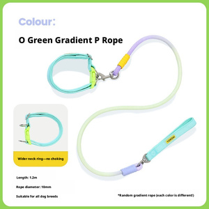 Collar Antiasfixia Ancho para Perro con Correa Integrada, Asa Acolchada <span class=keywords><strong>de</strong></span> Neopreno, Collar <span class=keywords><strong>de</strong></span> Entrenamiento Táctico Resistente para Perros Grandes - Product Image 6