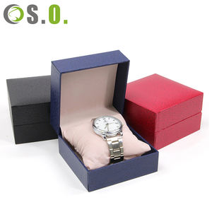 Boîte à montre en cuir et plastique de luxe haut de gamme, boîte de présentation de montre en cuir de serpent de haute qualité, boîtes carrées avec logo personnalisé - Product Image 4