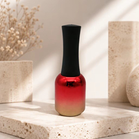 Flacon en verre vide de luxe pour vernis à ongles, avec logo personnalisé, 5 ml, 12 ml, pour gel ou huile cosmétique, avec bouchon pinceau